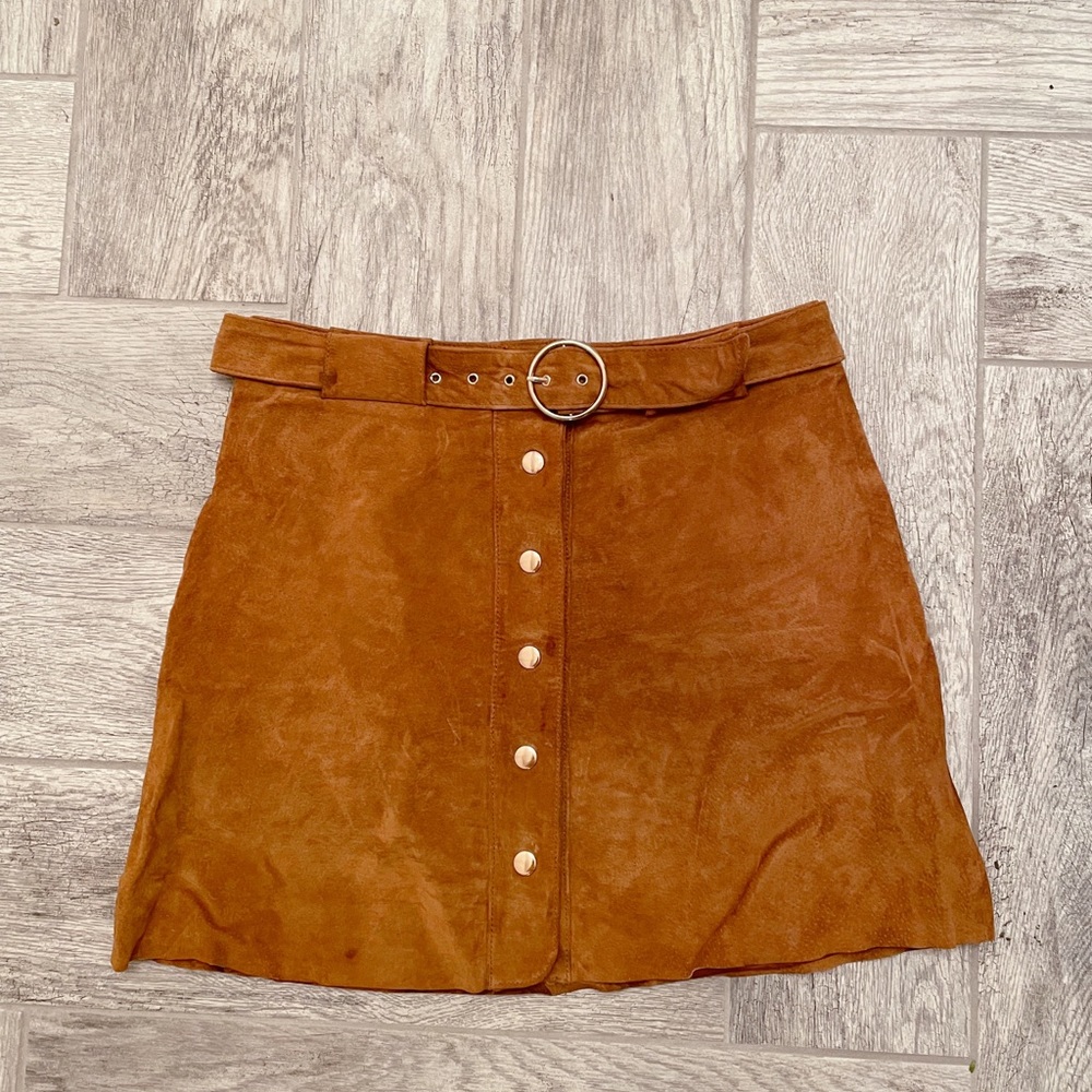 Zara Suede Mini Skirt